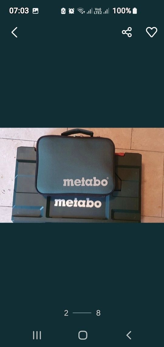 METABO solidna wytrzymala walizka torba  na wkretarke i nie tylko