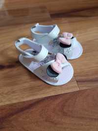 Białe sandały Myszka Minnie Disney dla dziecka 6-9 miesięcy