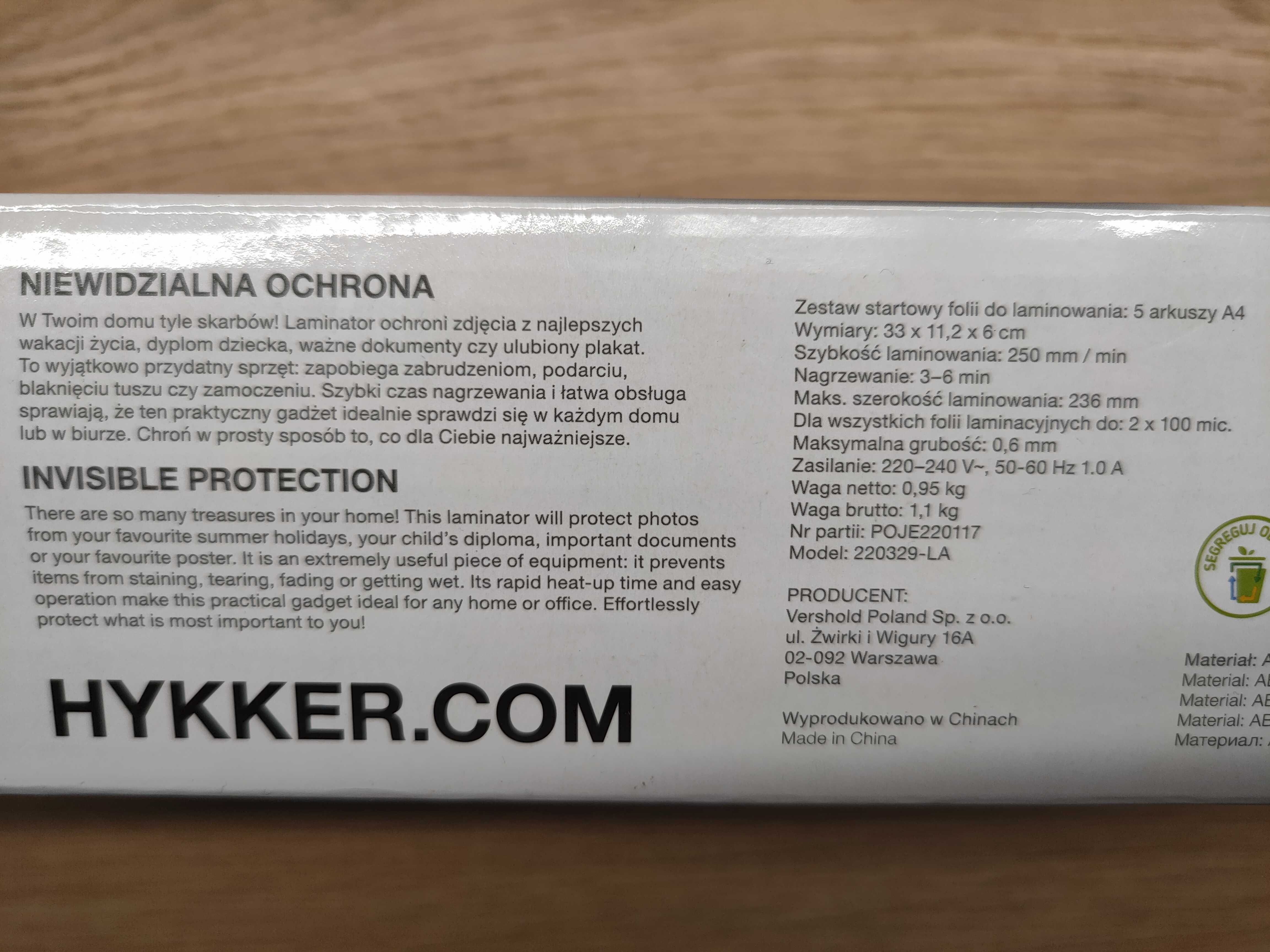 Nowy laminator A4 i koszulki Gwarancja urządzenie do laminowania Wy1zł