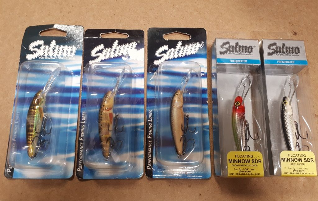 Salmo Minnow SDR wobler Kolekcja Komplet 7cm Kolekcjonerskie