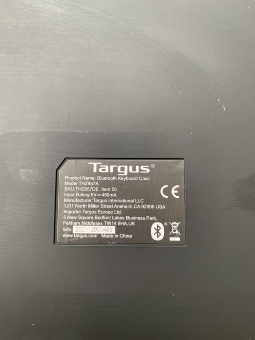 Безпровідна чохол-клавіатура Targus до iPad 7, iPad 8 (10,2 дюйми)