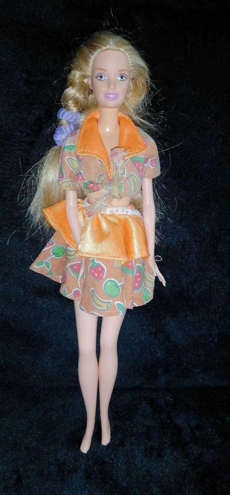 Barbie top e saia laranja da década de 90 - bom estado