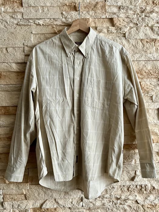 Beżowa koszula w kratę M Carry męska