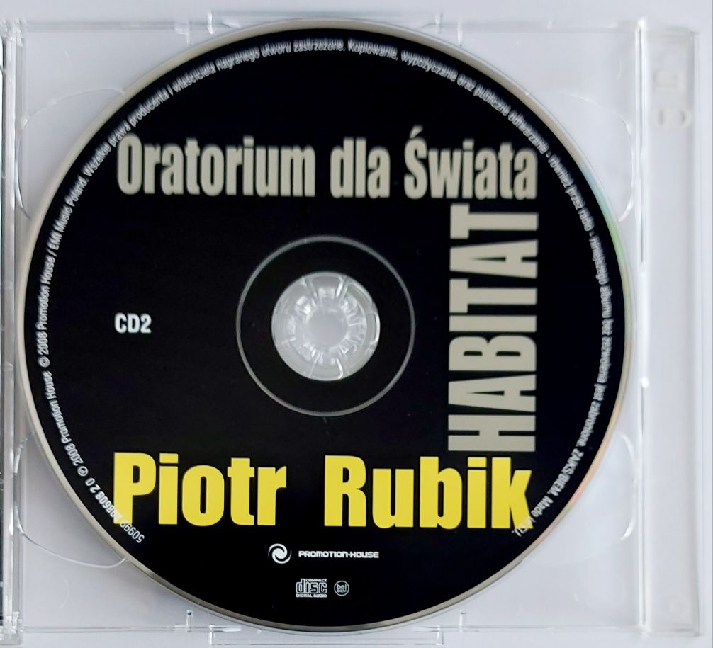 Piotr Rubik Oratorium Dla Sẁiata Habitat cz. 1 2CD 2008r