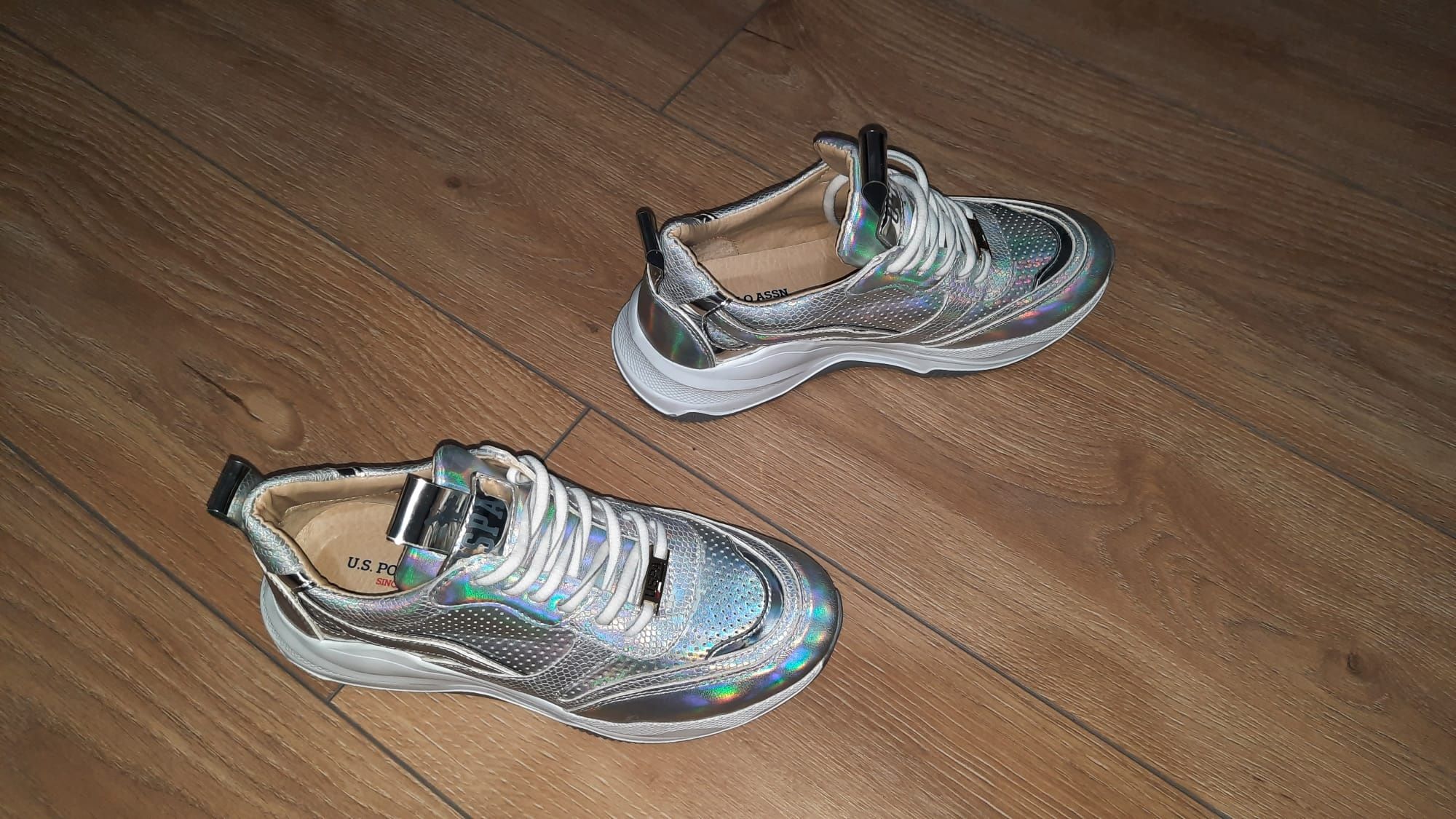 Buty damskie holograficzne USPA U.S. Polo Assn. Since 1890  rozmiar 38