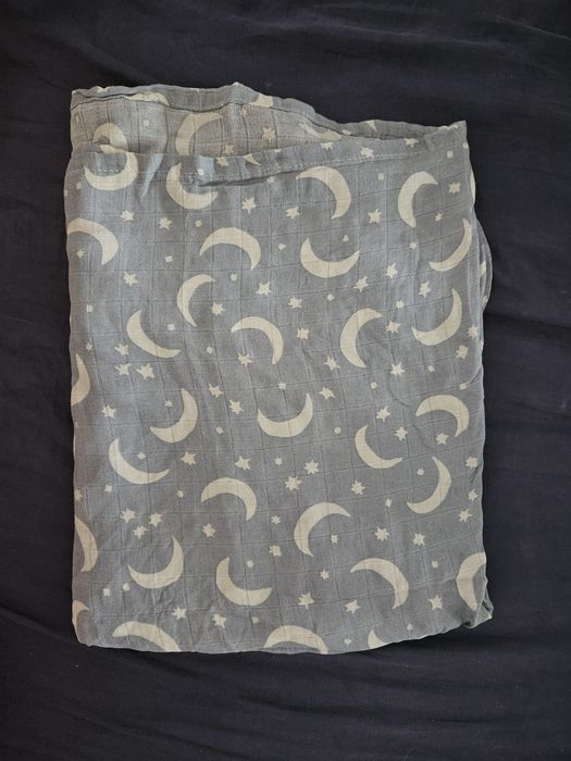 Otulacz bambusowo bawełniany duży 120x120cm