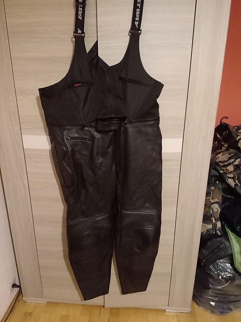 Spodnie motocyklowe skórzane