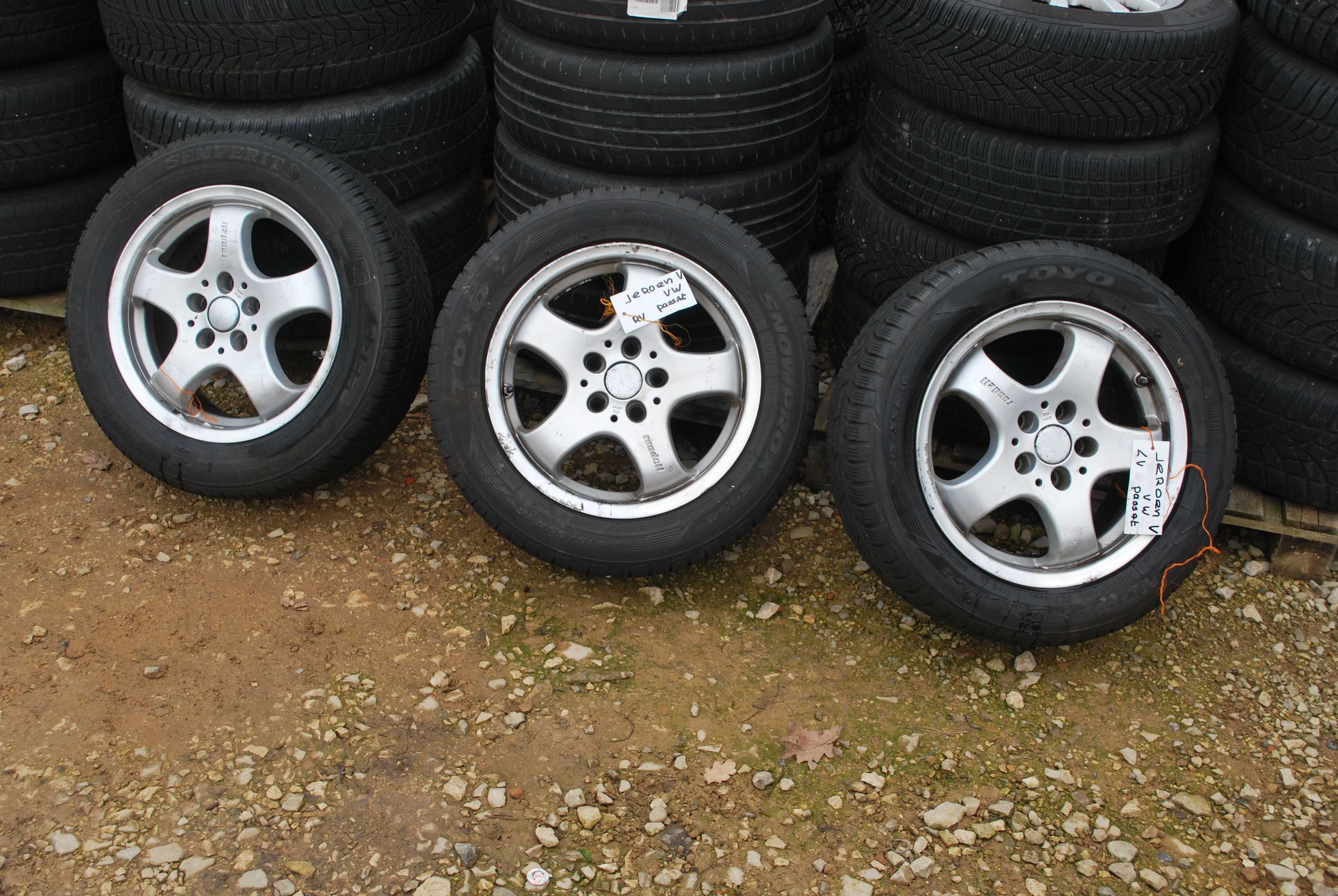 Koła 215/55 R16 5x112 Alufelgi + opony VW Skoda Audi Na zapas Cena/Szt