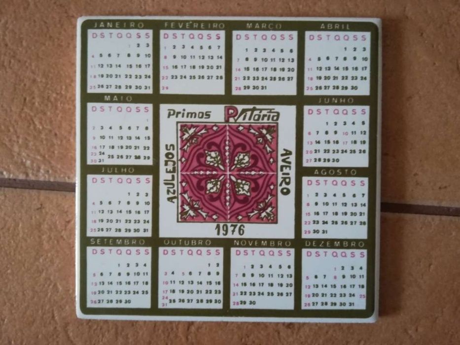 Azulejo calendário 1976