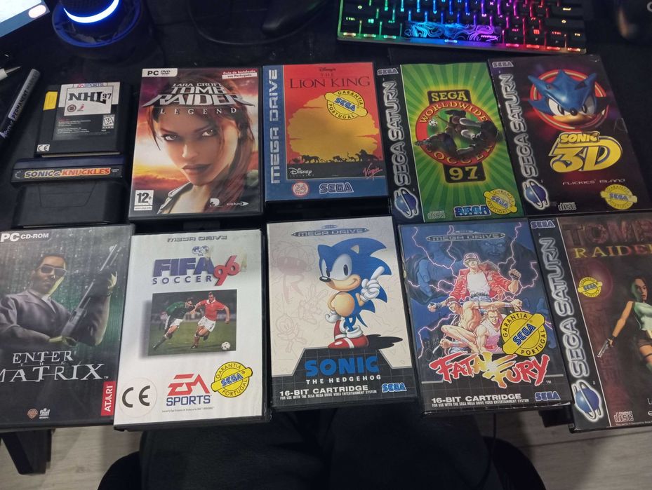 Jogos mega drive, sega e pc