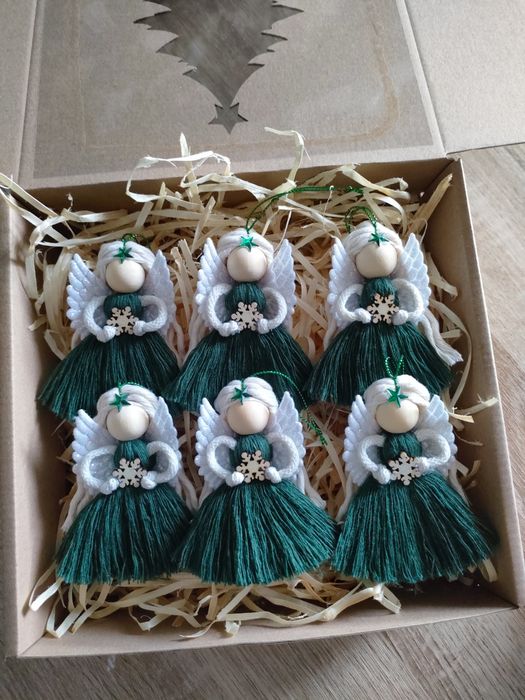 Aniołki na choinkę box świąteczny