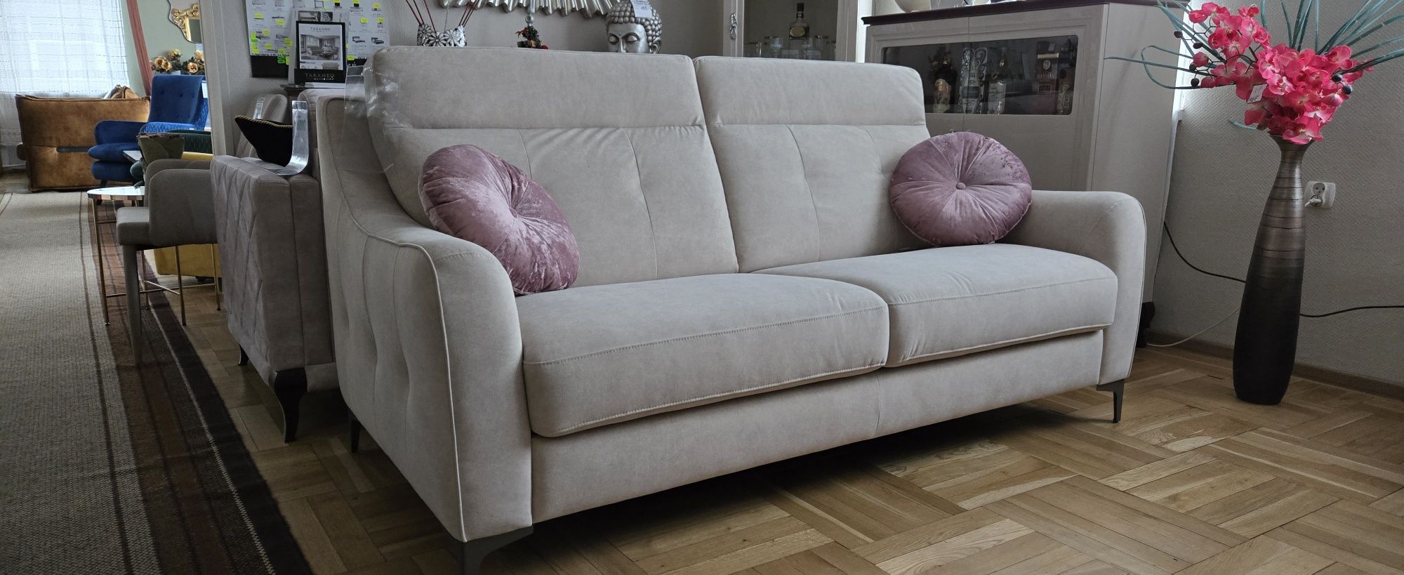 Sofa ze spaniem na materacu stelaż włoski CAMOMILLA Vero