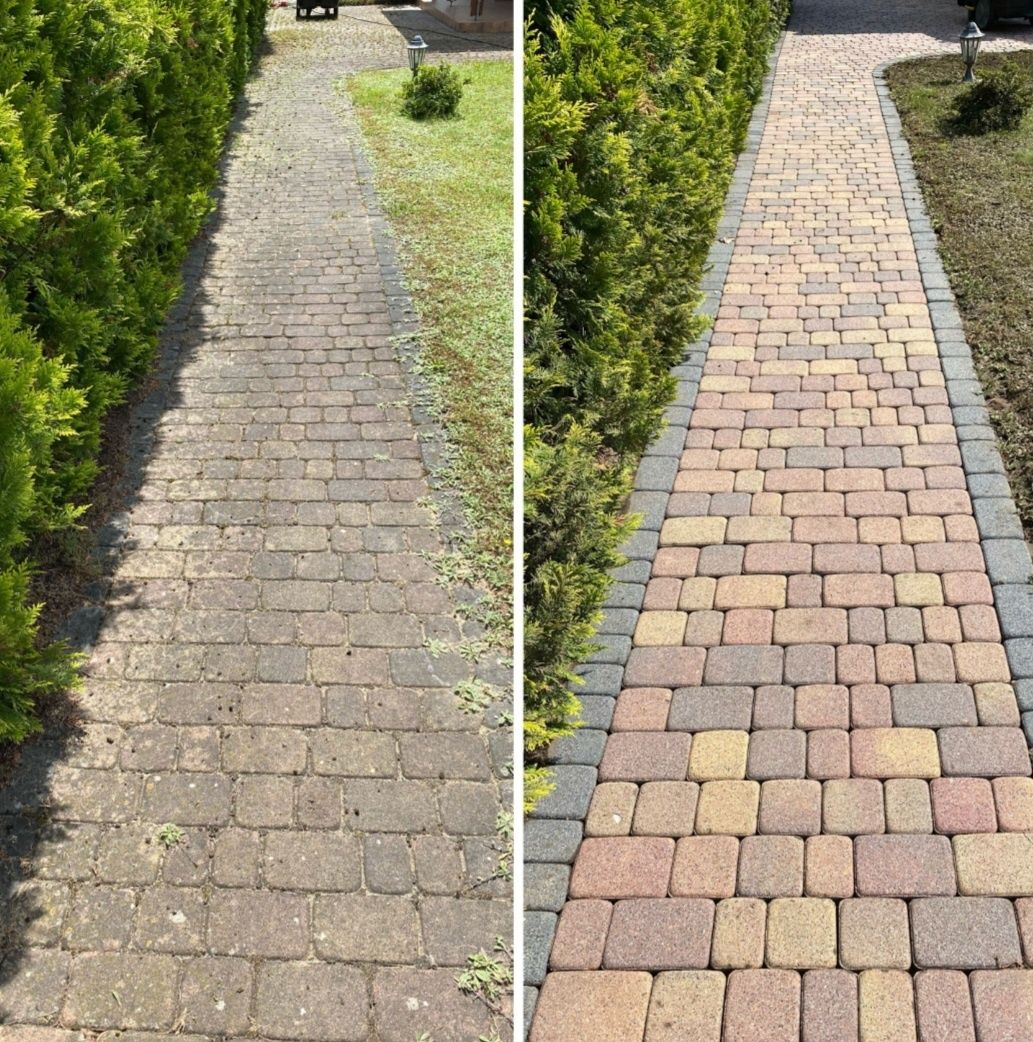Mycie czyszczenie elewacji, kostki brukowej,dachów,ogrodzeń, tarasów i