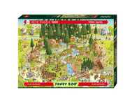 Puzzle Heye 1000 peças "Funky Zoo - Black Forest" Marino Degano