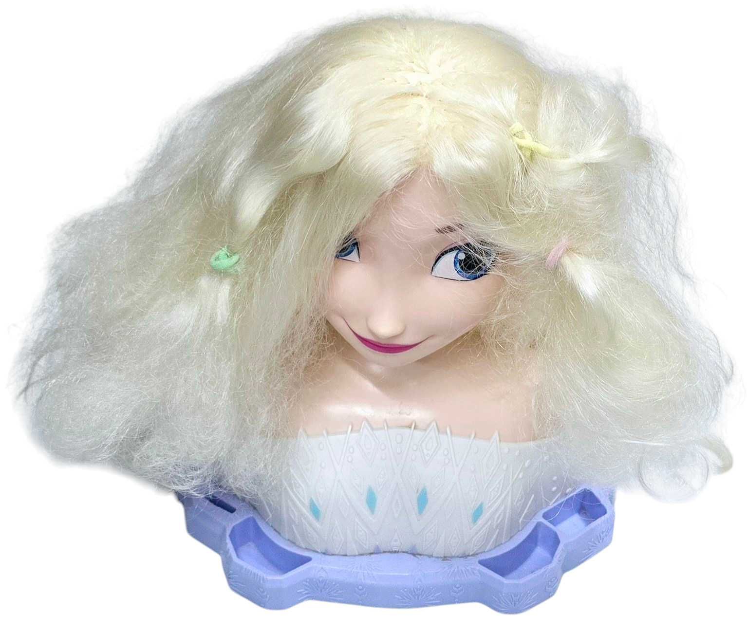 Frozen Elsa Deluxe Fryzjerska Głowa + Akcesoria Do Włosów