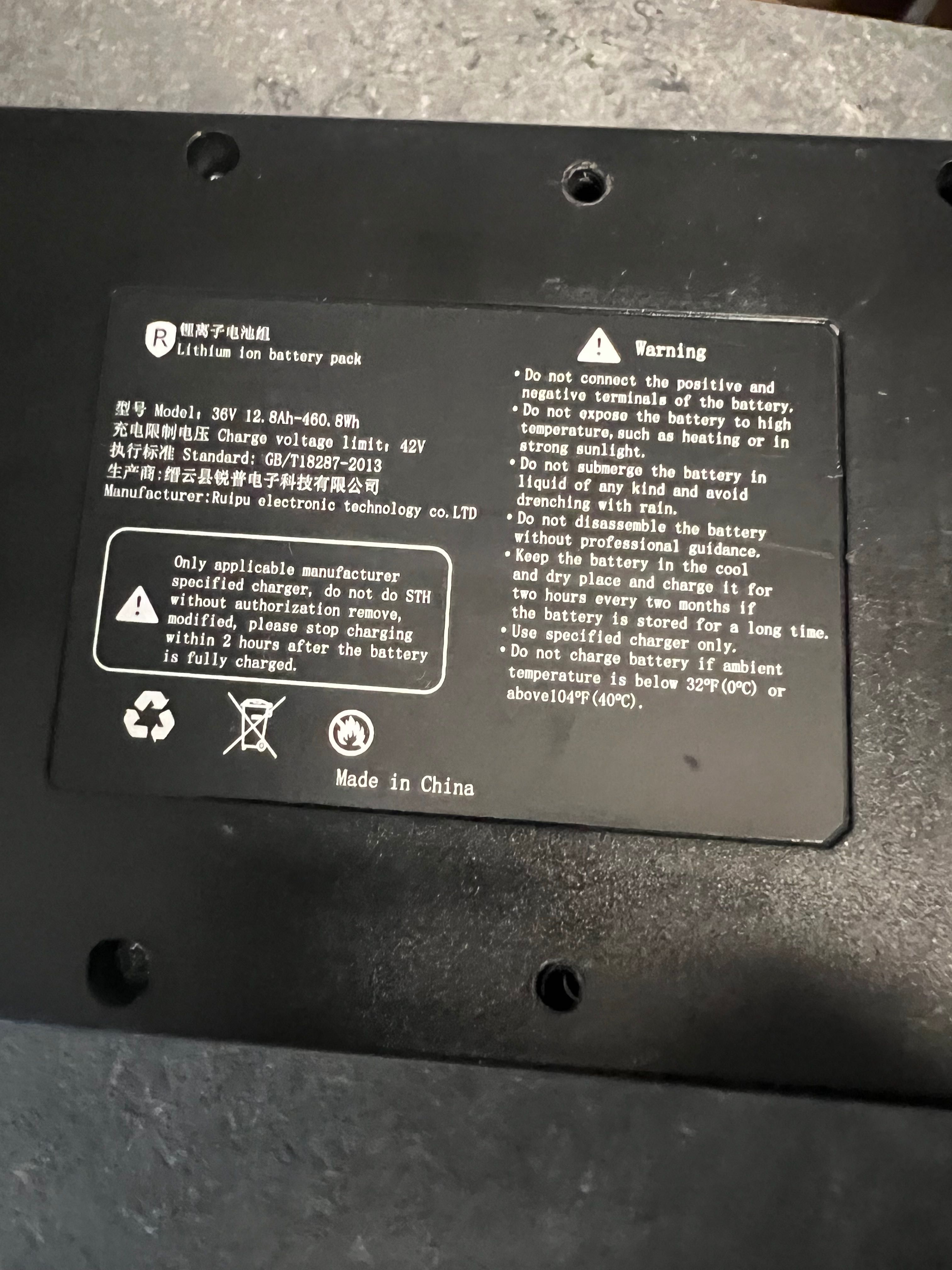 Bateria 36V 12,8Ah do hulajnogi roweru itp super jakość