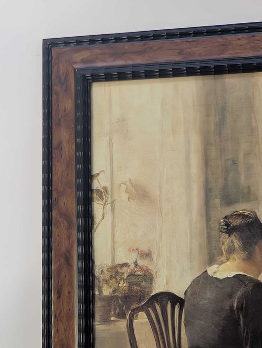 Obraz, nadruk w drewnianej ramie C. Halsde