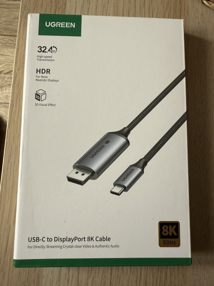 Kabel UGreen USB-C-Display Port 1m