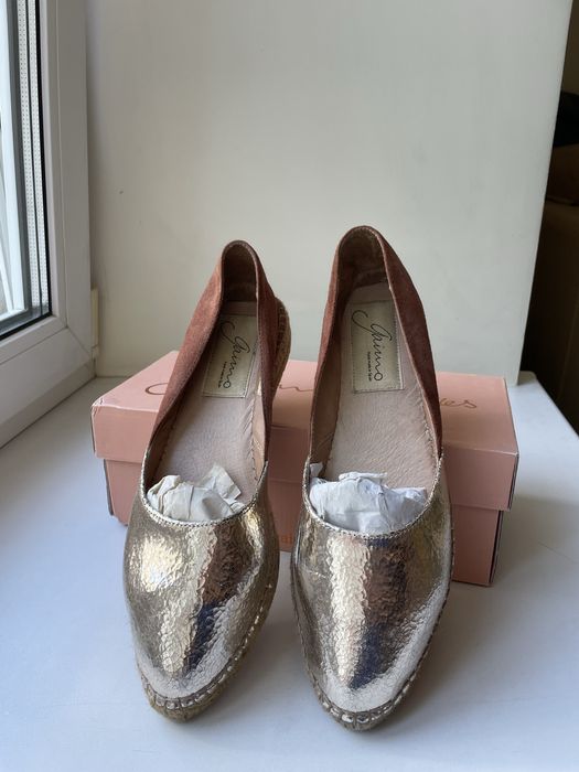 Еспадрильї жіночі бренду Gaimo (шкіра, 39 розмір)