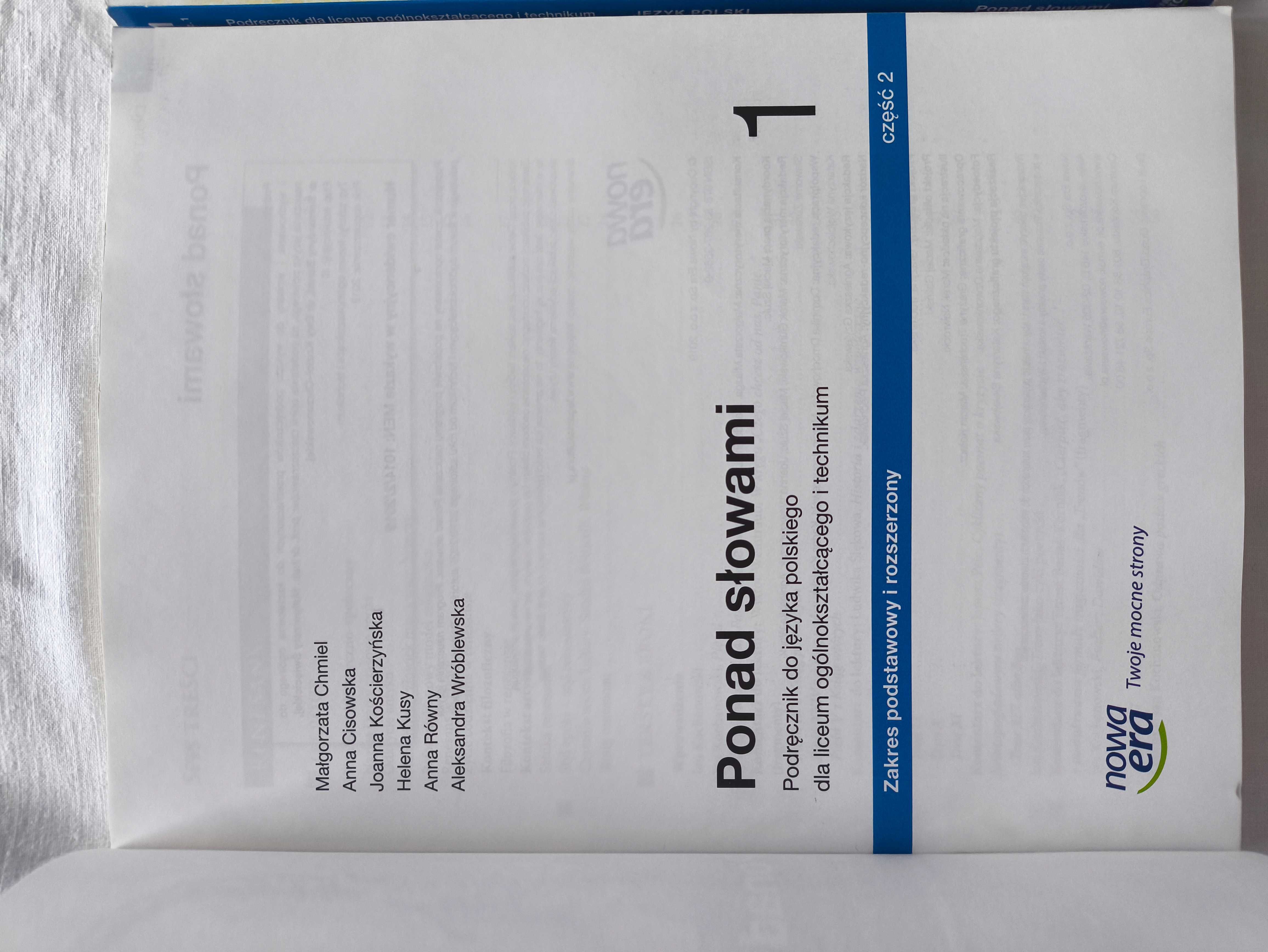 Ponad słowami 1 zakres podstawowy i rozszerzony