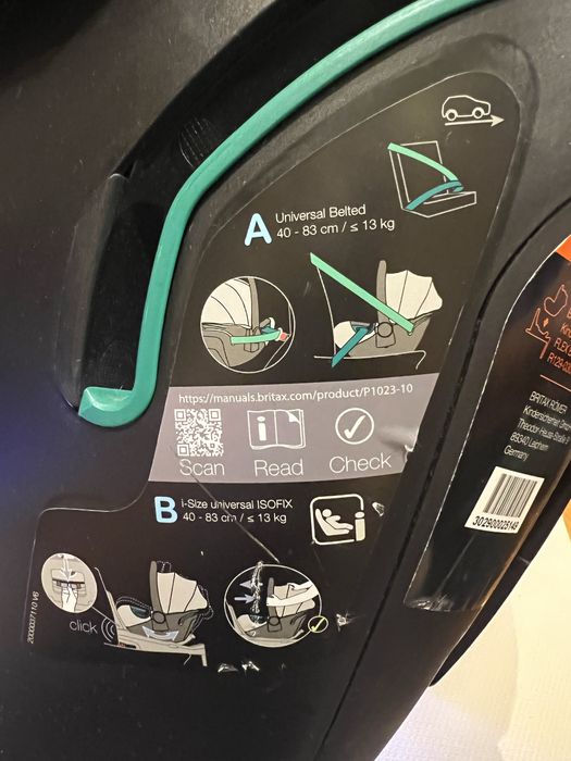 Fotelik nosidełko Britax Romer iSense 0-13kg