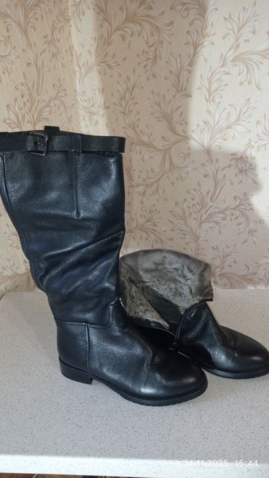 Сапоги натуральная кожа 36р