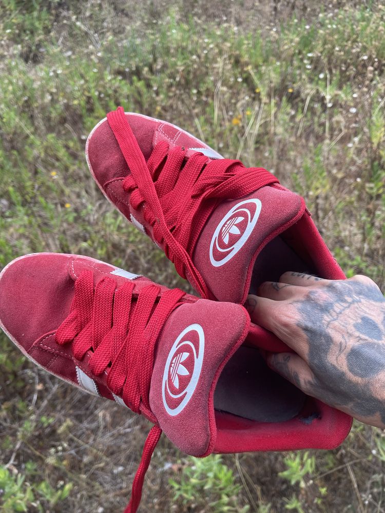 Tenis adidas campus vermelho original