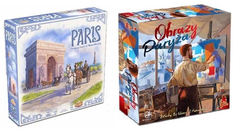 Duopak: Paris + Obrazy Paryża gra planszowa (nowa) (folia) na prezent