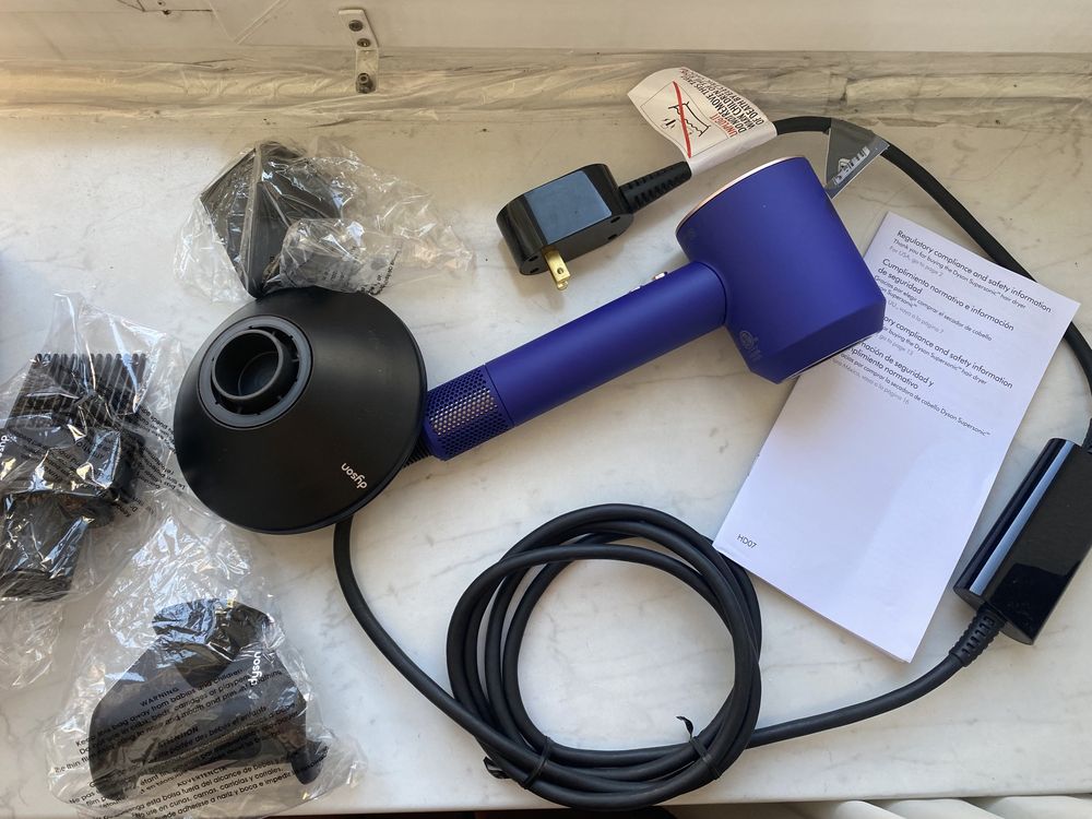 ОРИГІНАЛ! Dyson Supersonic Vinca BlueRosa Refurbished USA edition 120v