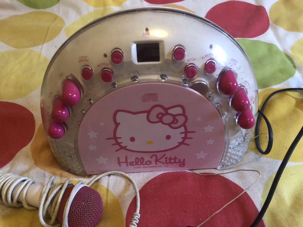 Radio da Hello Kitty com microfone