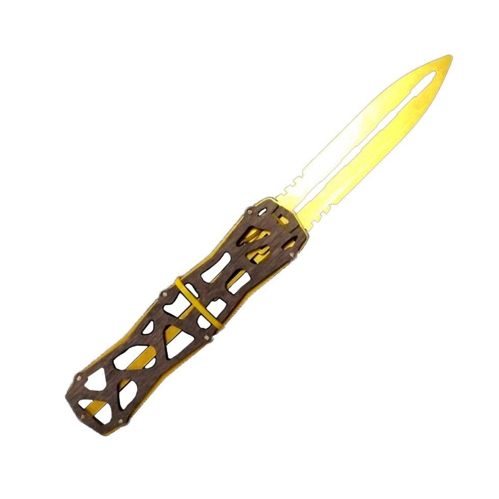 Деревянный сувенирный нож «ВЫКИДУХА» СКЕЛЕТОН SK-CHROM