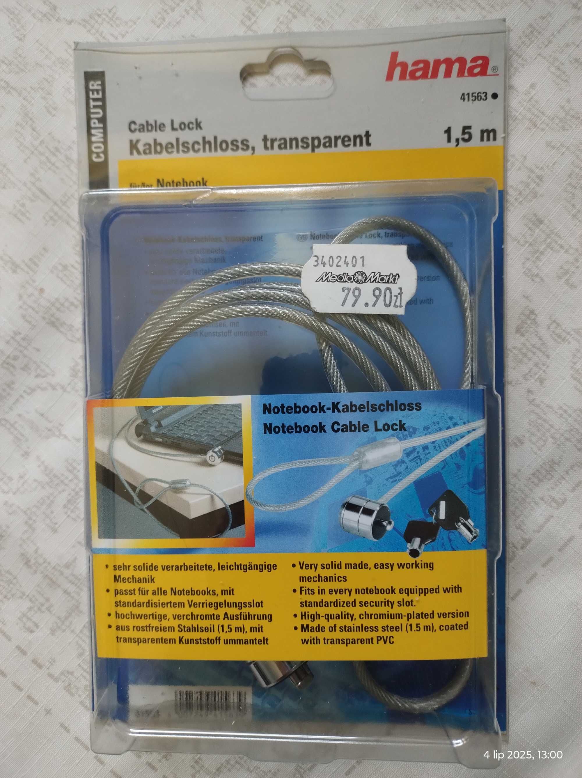 linka bezpieczeństwa do laptopa