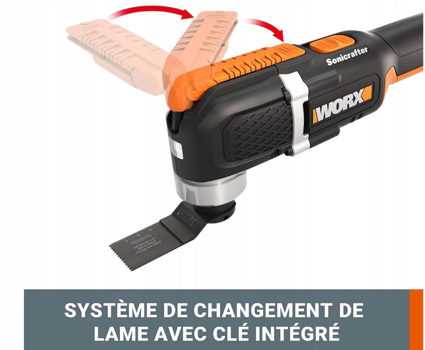 Narzędzie Wielofunkcyjne Worx Wx696.9 Szlifierka Uszkodzony