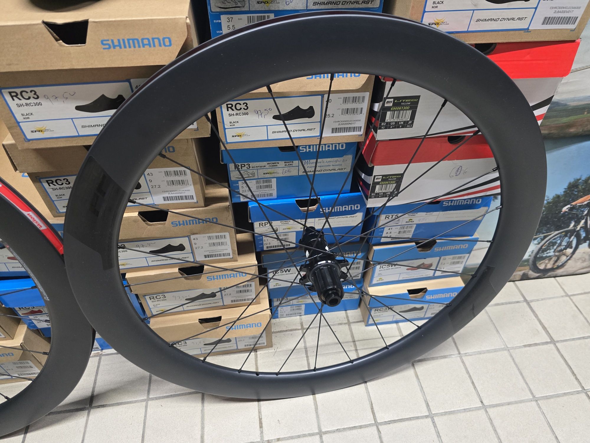 Rodas de carbono vision 55 novas de disco