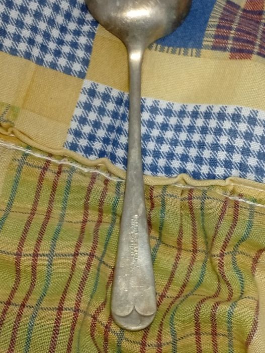 Colher Antiga Rustless Nikel Silver made on Sheffield