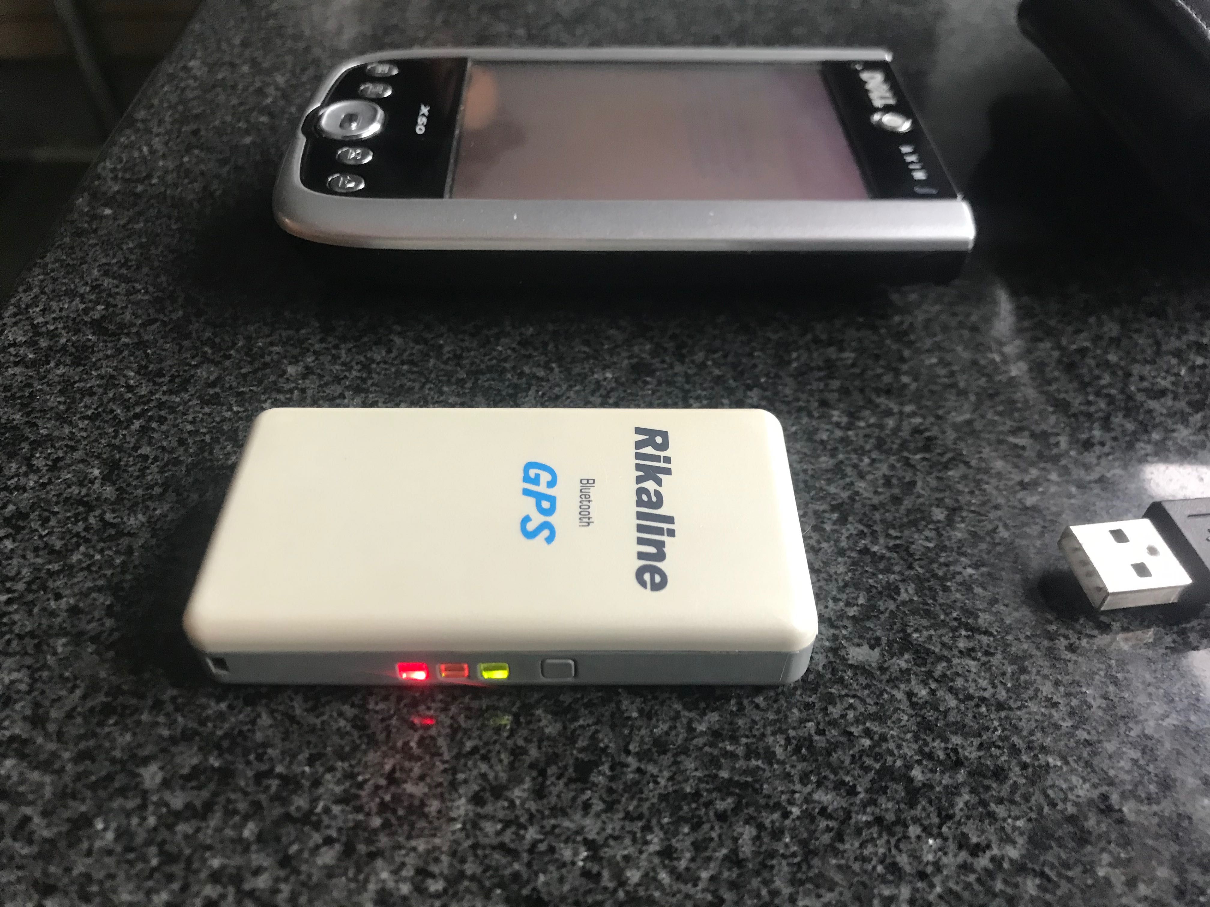 Palmtop Dell Axim X50 WiFi z dodatkowym zewnętrznym modułem GPS