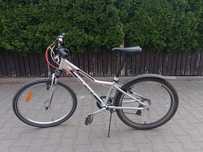 Rower dziecięcy srebrny koła 24" rama 12" M-BIKE amortyzator
