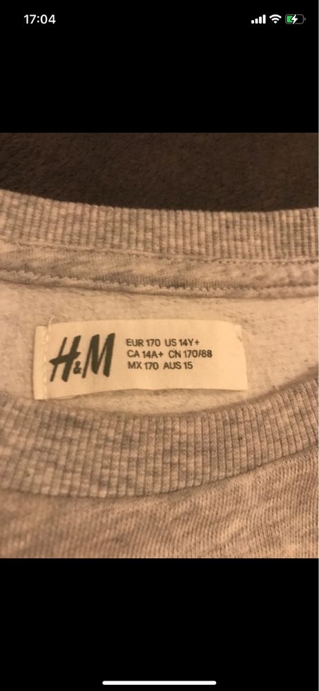 Nowa bluza, bluzka młodzieżowa dziewczęca h&m rozm. 170, 14 lat