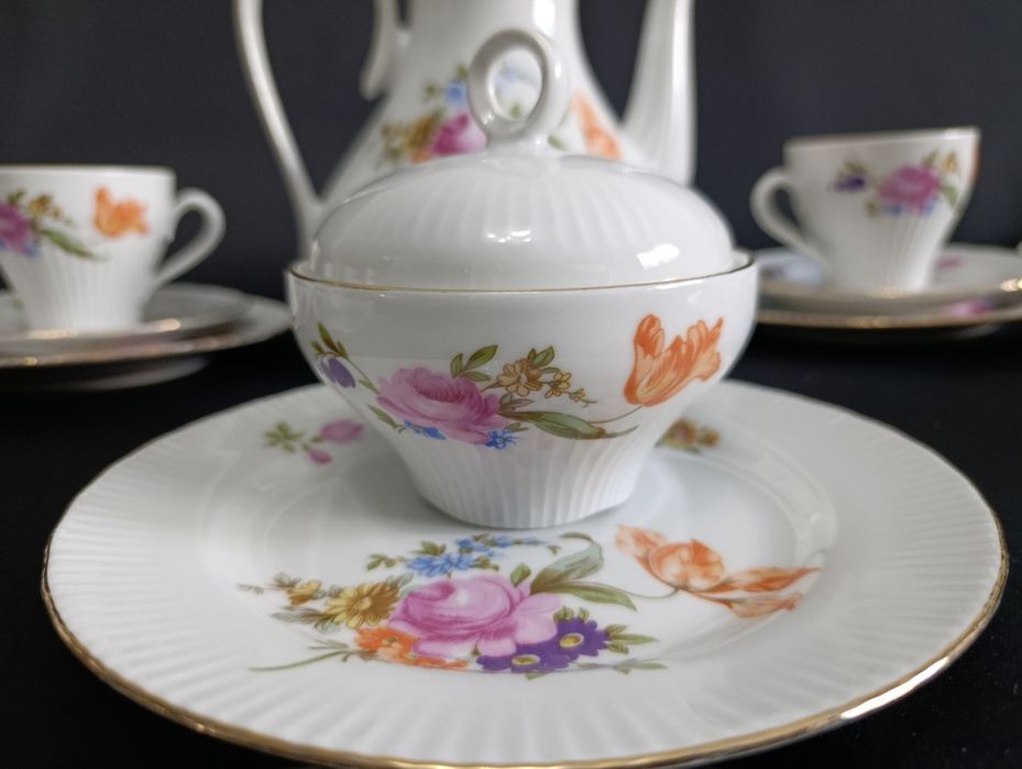 Porcelanowy komplet ILMENAU do kawy / herbaty dla 6 osób