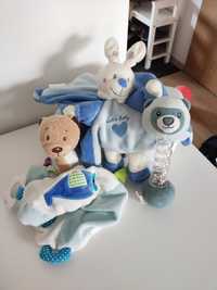Zabawki na start dla noworodka/niemowlaka niebieskie