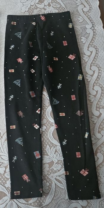 Zestaw świątecznych getrów dla dziewczynki