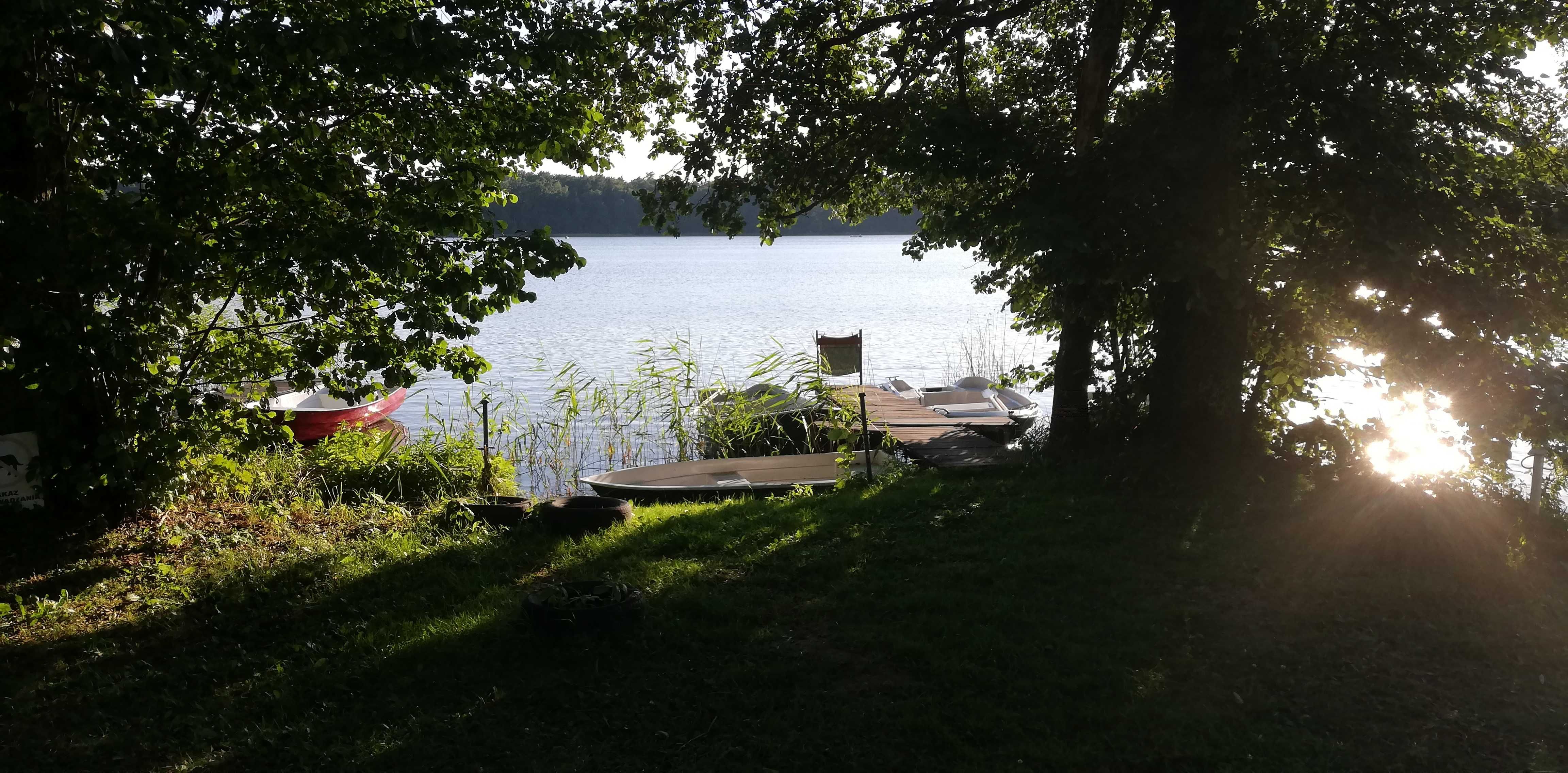 Mazury, sielski domek Zielony Zakątek Martiany, jezioro Wersminia