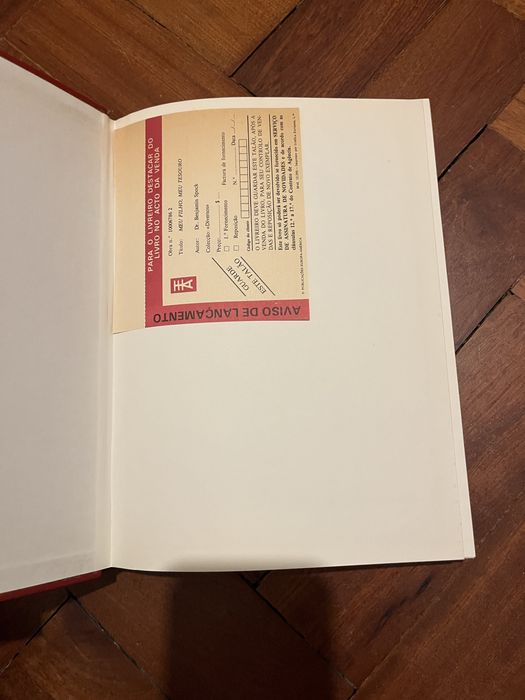 Livro O meu filho, meu tesouro  Dr Benjamin Spock