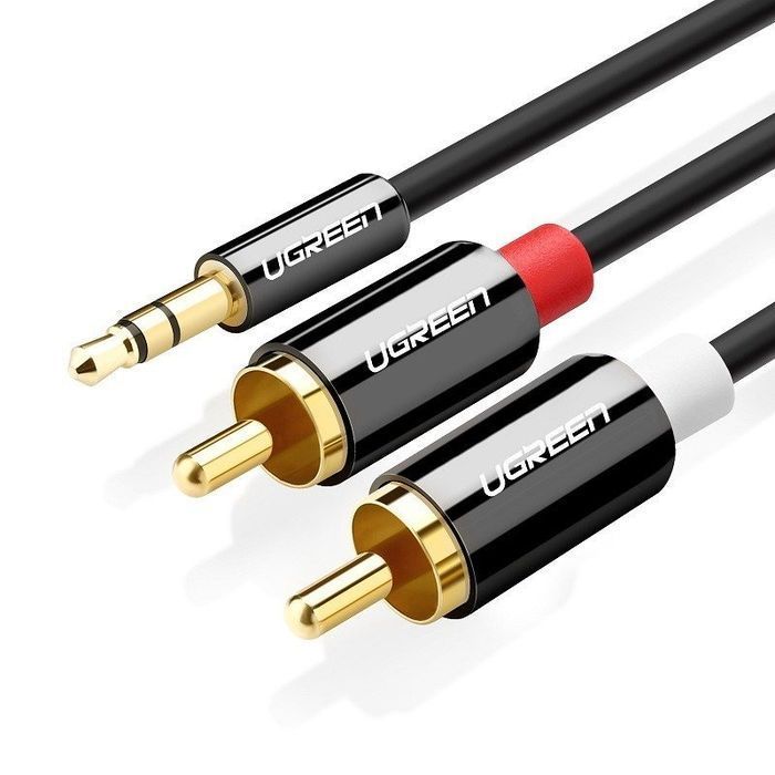 Ugreen Av116 Przewód 3,5Mm Jack Do 2Rca (Cinch) Ugreen 1.5M (Czarny)