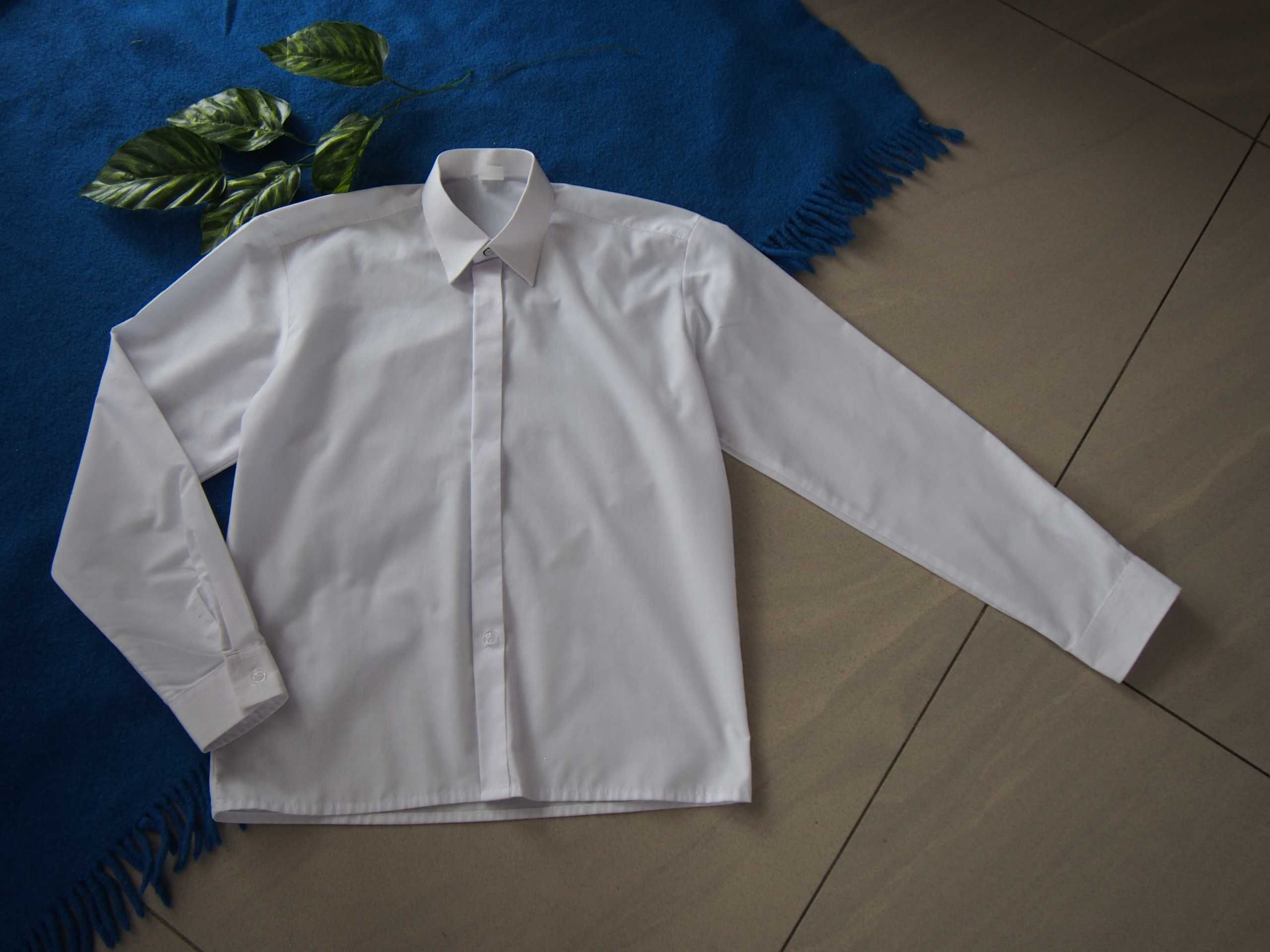 Koszula biała szkolna 152-158 cm