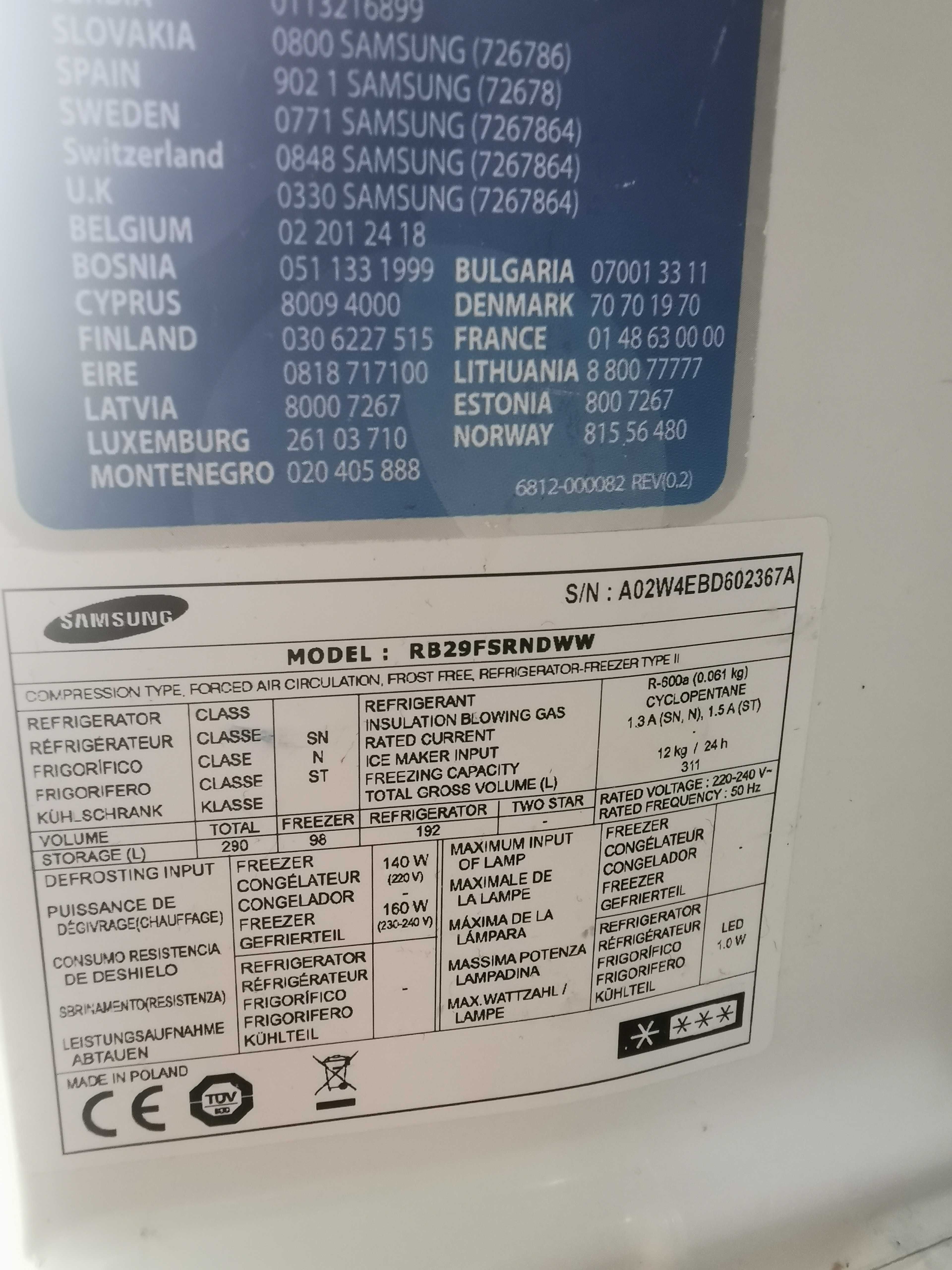 Sprzedam lodówkę Samsung