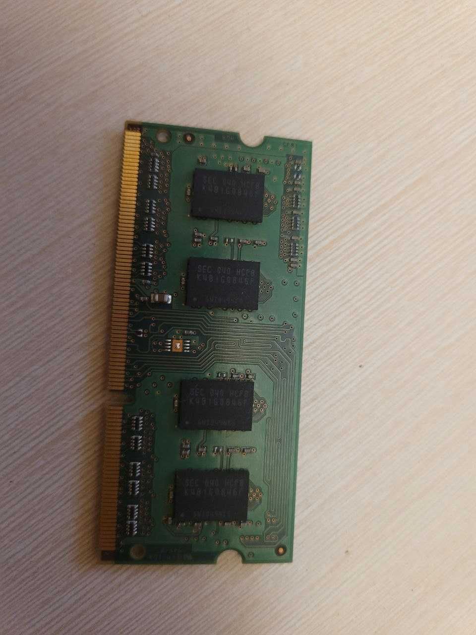 ddr3 оперативная память для  ноутбука 2gb и 1gb