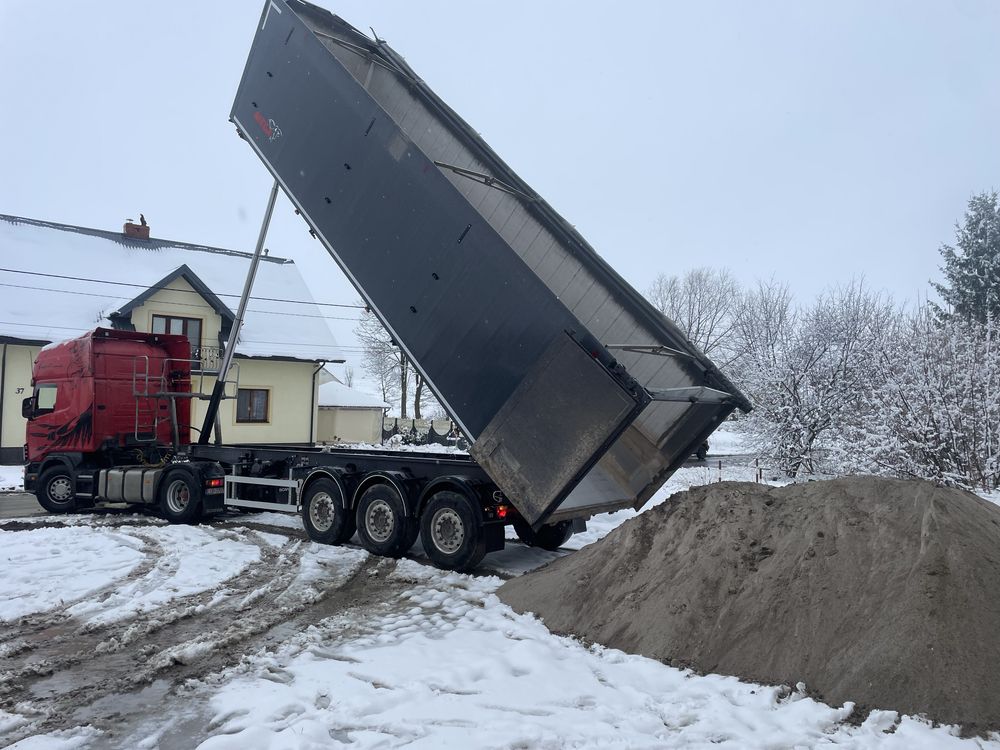 Wapno magnezowe/cukrowniane transport 26T załadunek rozsianie