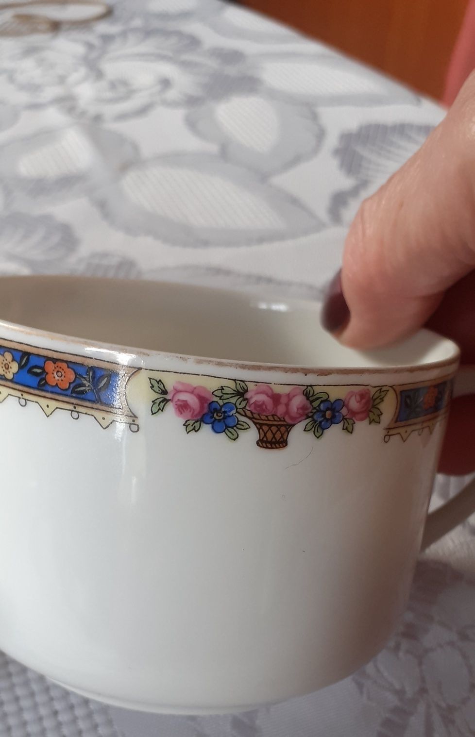 2 filiżanku stara porcelana lata PRL Cmielów