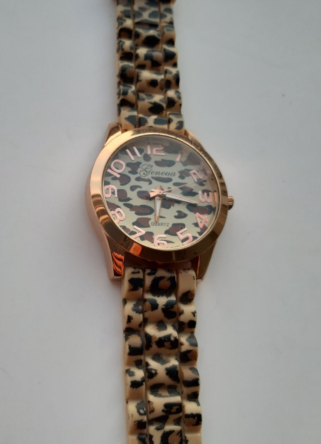 Zegarek złoty pantera panterka rękę damski duży tarczowy wskazówkowy